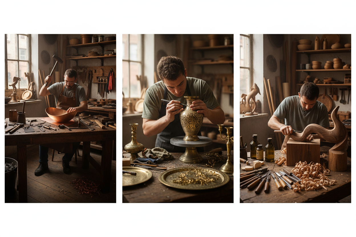 The Artisan Process: How Sama Homes Creates Copper, Brass & Wooden Products