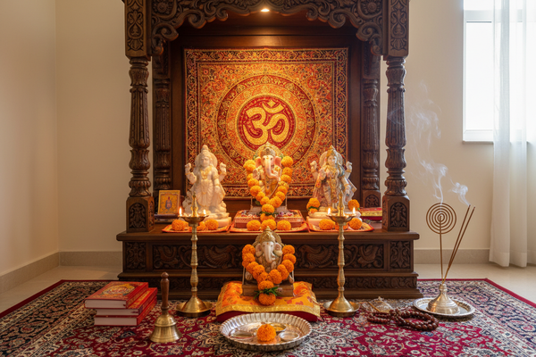 The Ultimate Guide to Hindu Home Temples (Vastu, Deities & Rituals)