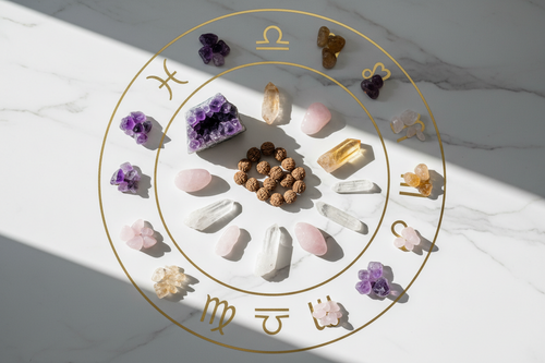 Zodiac Energy Guide: Best Crystals & Rudraksha by Sign