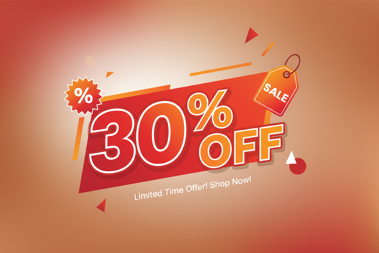 Enjoy 30% Off — Automatically Applied at Checkout