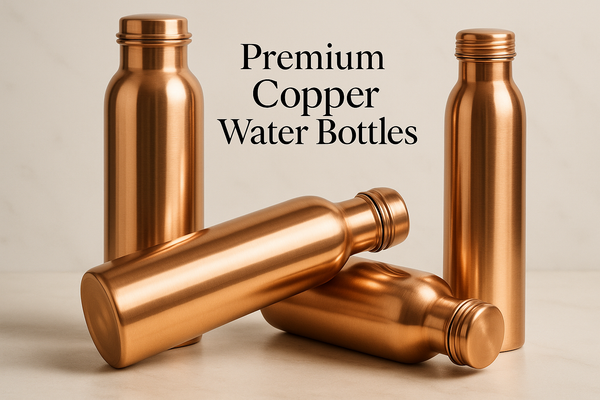 Premium Ayurvedic Copper Water Bottles – Handmade, Certified, Sustainable & Healthy Hydration