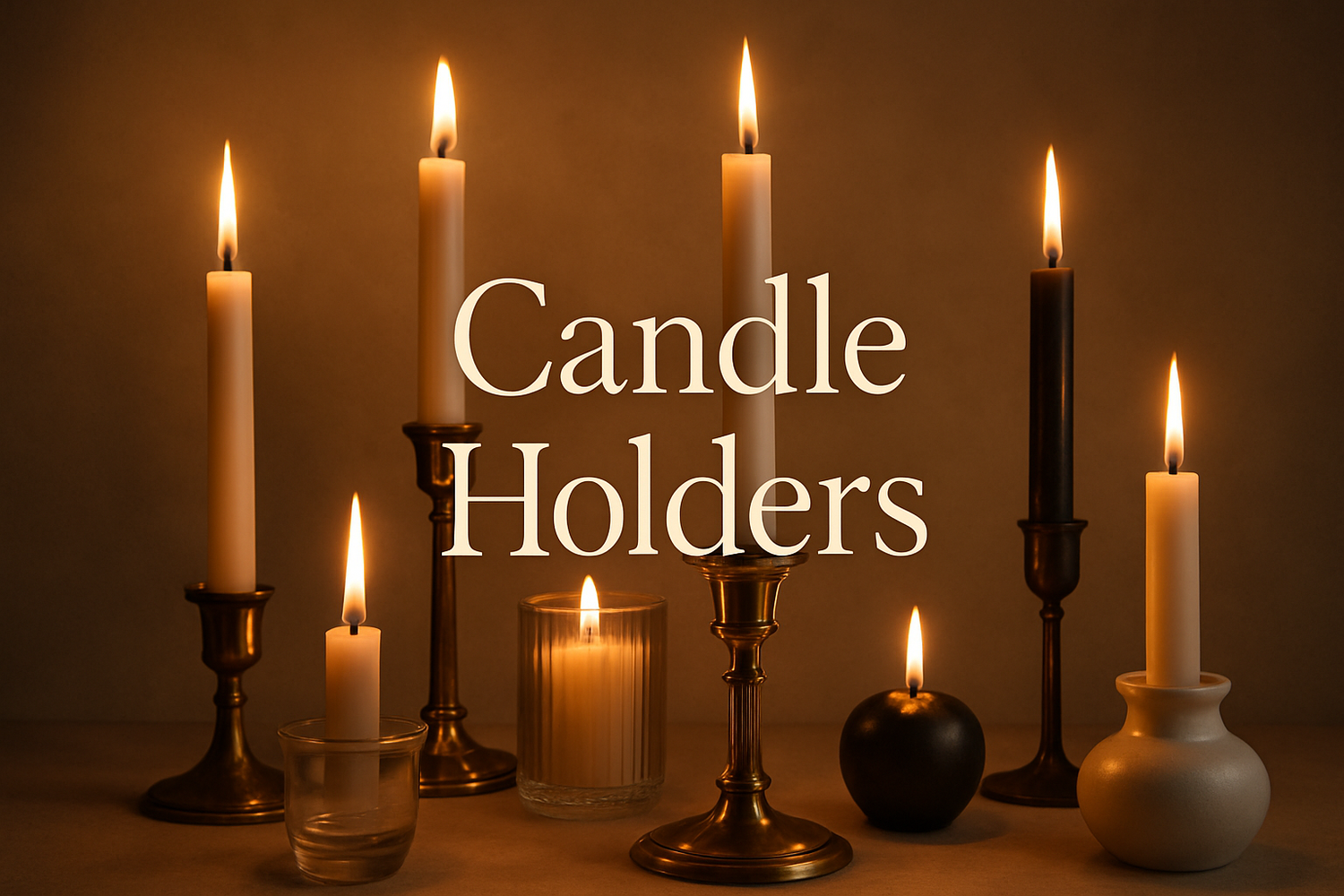 Sama Homes Premium Copper Candles & Brass Candle Holders