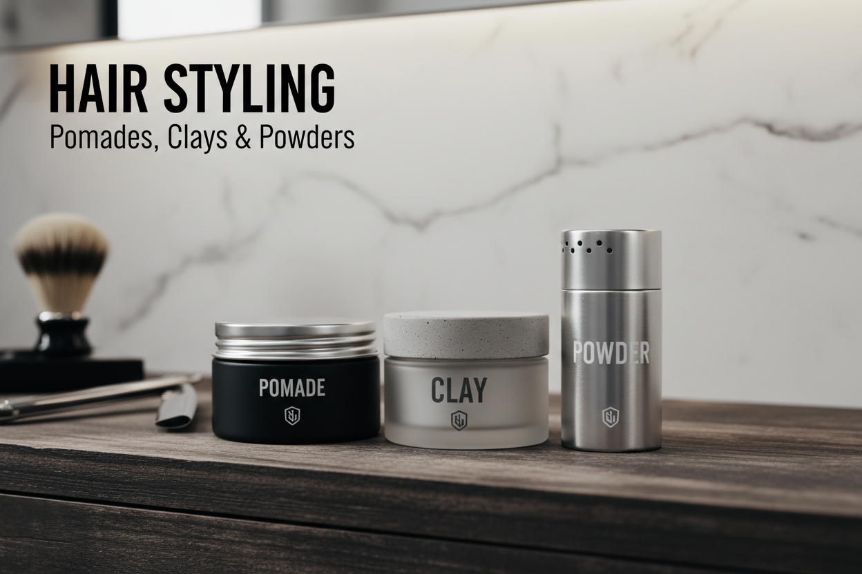 Hair Styling (Pomades, Clays & Powders)