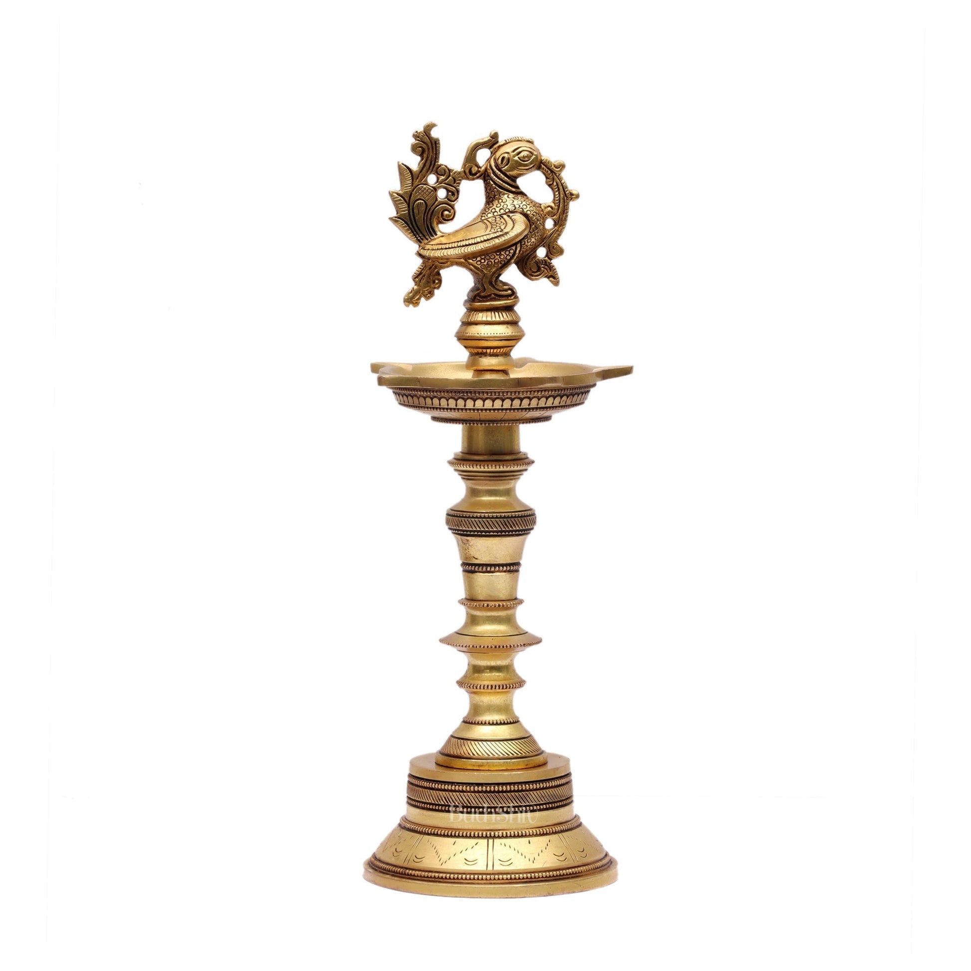 Sama Homes-brass fine peacock lamp 12 - Image 3