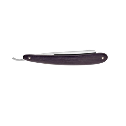 Dovo Straight Razor, "Astrale" 5/8", Carbon Steel, Half Hollow Grind, Black Ebony Wood Handle with Engraving Plate by Dovo - Straight Razor (View 4)