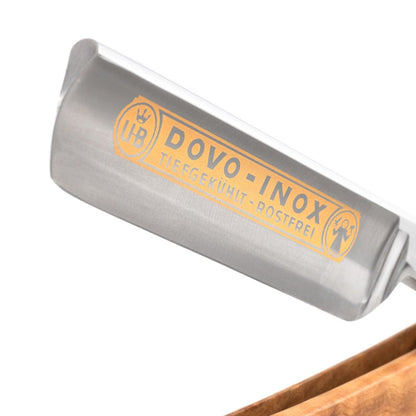 Dovo Straight Razor, "Inox" 5/8", Stainless Steel, Full Hollow Grind, Olive Wood Handle by Dovo - Straight Razor (View 2)