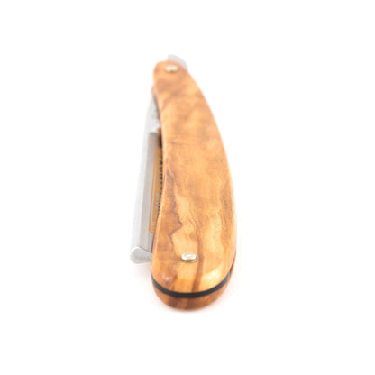 Dovo Straight Razor, "Inox" 5/8", Stainless Steel, Full Hollow Grind, Olive Wood Handle by Dovo - Straight Razor (View 3)