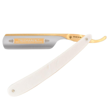 Dovo Straight Razor, "Bismarck" 6/8", Carbon Steel, Full Hollow Grind, Acrylic Pearl Handle by Dovo - Straight Razor