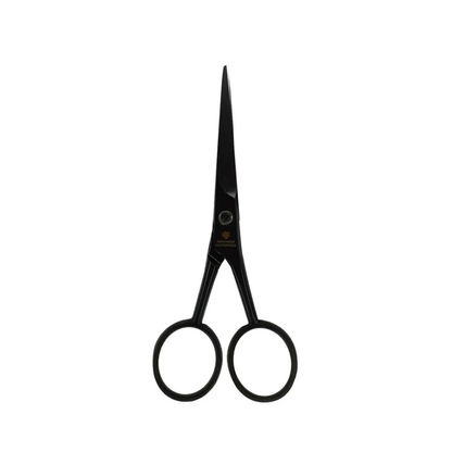 Dovo 4.5" Stainless Steel Moustache Scissor - Black by Col Conk - Razor Blades