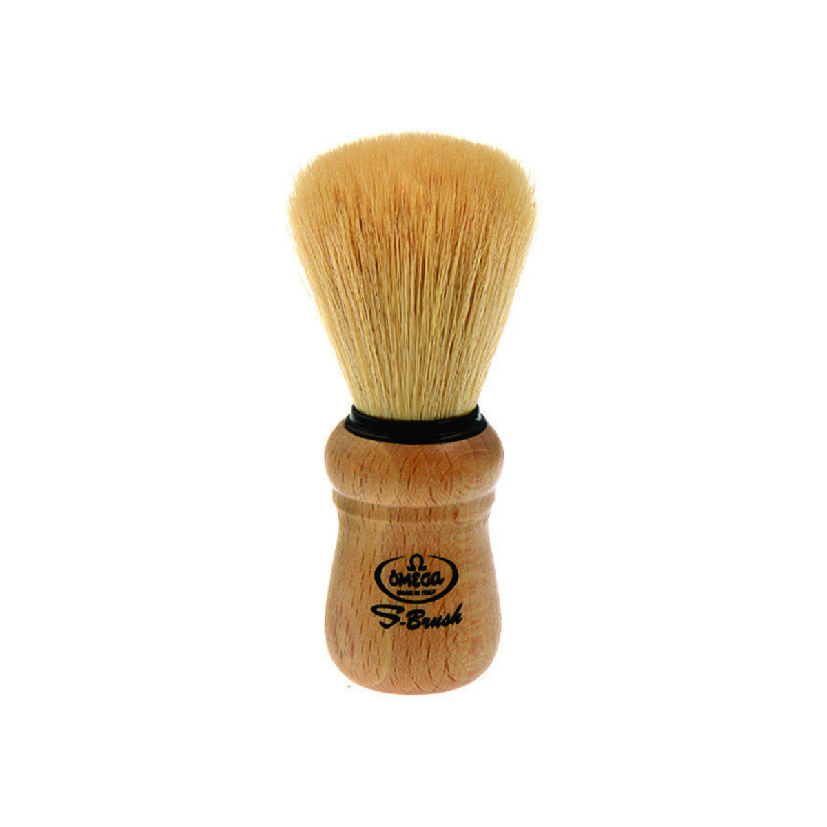 Omega Synthetic Fiber Shaving Brush, Beech Wood Handle by Omega - Shaving Brushes