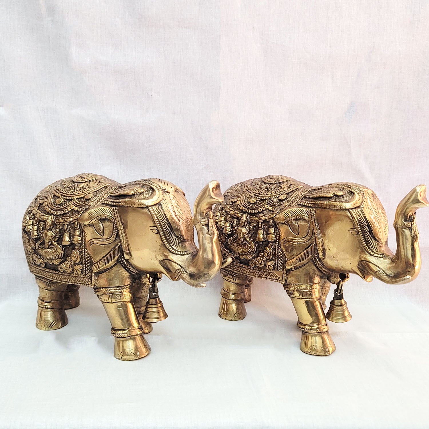 Brass Hathi Set of 2