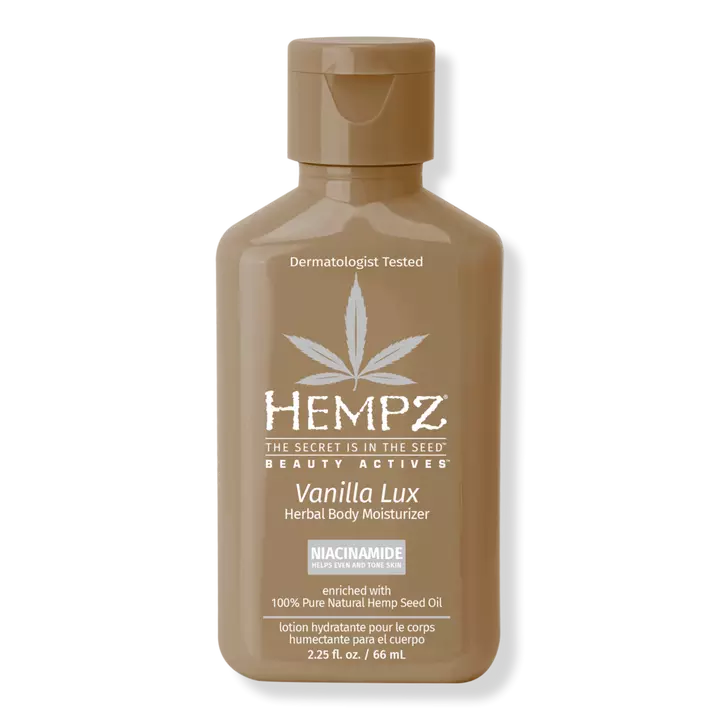 Hempz Vanilla Lux Herbal Body Moisturizer with Niacinamide 2.25oz. - Eco-friendly - Sama Homes