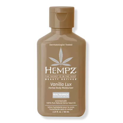 Hempz Vanilla Lux Herbal Body Moisturizer with Niacinamide 2.25oz. by Hempz - Sustainable Living