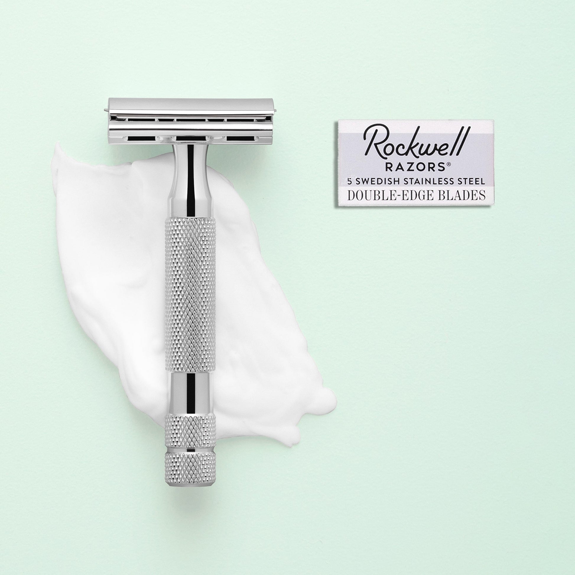 Rockwell 2C Adjustable DE Safety Razor - White Chrome (2 Settings) - Image 2