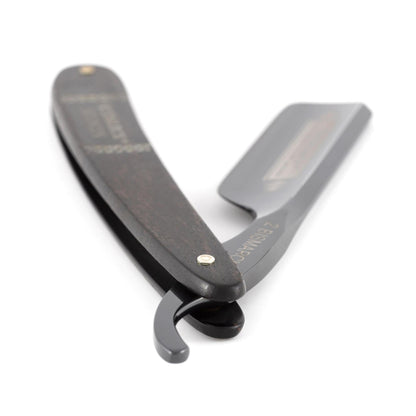 Dovo Straight Razor, "Bismarck" 6/8", Carbon Steel, Full Hollow Grind, Black Pakkawood Handle by Dovo - Straight Razor (View 3)