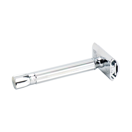 MERKUR 510 Progress, Adjustable Safety Razor With Bright Chrome Metal Knob