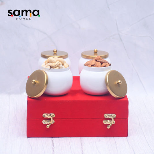 Dry fruits Jar Containers - Royal Gifting Box Pack of 2 and 4 - Sama Homes
