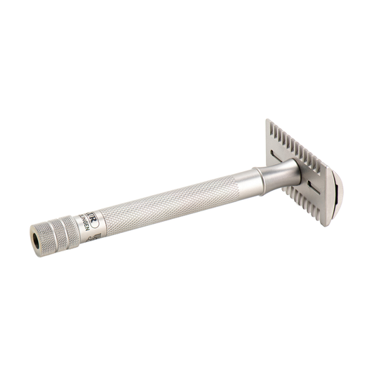 MERKUR 25 INOX Safety Razor: The Classic Model with a Stainless Steel open Comb