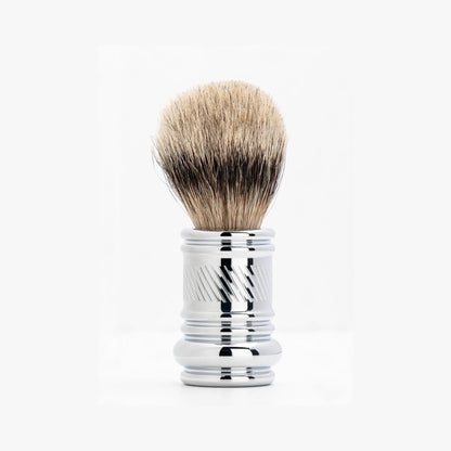 Merkur Shaving Brush, Badger Hair, Silver Tip, Bright Chrome, MK-138001 by Merkur - Shaving Brushes (View 2)