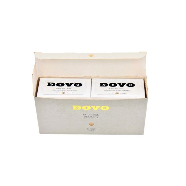 Double-edged DOVO Super Platinum razor blades, MADE IN GERMANY 10 PU: 100 blades - Image 2