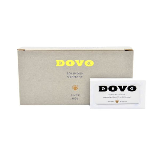 Double-edged DOVO Super Platinum razor blades, MADE IN GERMANY 10 PU: 100 blades