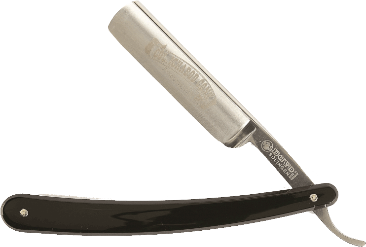 Col. Conk Acrylic Black 6/8" Straight Razor Carbon Steel (Dovo 101681) - Eco-friendly - Sama Homes