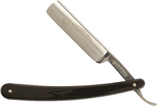Col. Conk Acrylic Black 6/8" Straight Razor Carbon Steel (Dovo 101681)