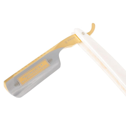 Dovo Straight Razor, "Bismarck" 6/8", Carbon Steel, Full Hollow Grind, Acrylic Pearl Handle by Dovo - Straight Razor (View 3)