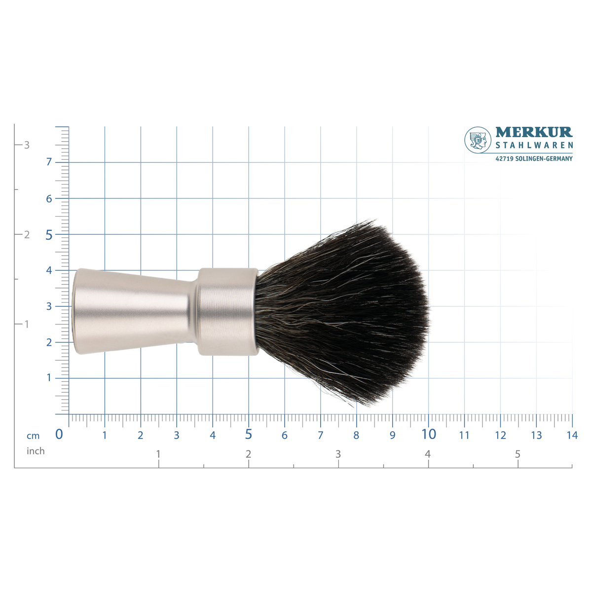 MERKUR Shaving Brush 1100 INOX - Satin