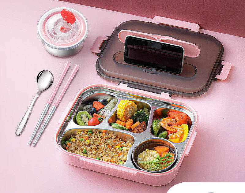 304 Stainless Steel Lunch Box, Fresh-keeping Box With Soup Cup, Insulated Lunch Box – Image 12 - Image 12