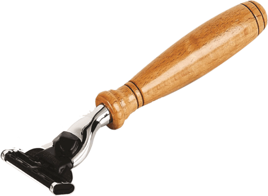 Mach III Razor with Beech Wood Handle