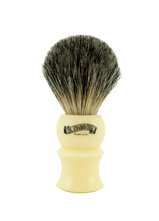 Col. Conk Badger Shaving Brush, H:102, Cream Resin Handle - Eco-friendly - Sama Homes