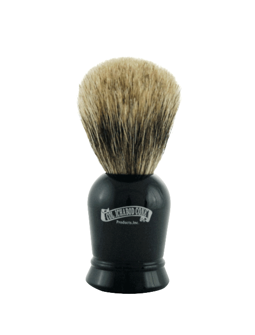 Col. Conk Badger Shaving Brush, H:102, K:21, Faux Ebony Handle (Black) - Eco-friendly - Sama Homes