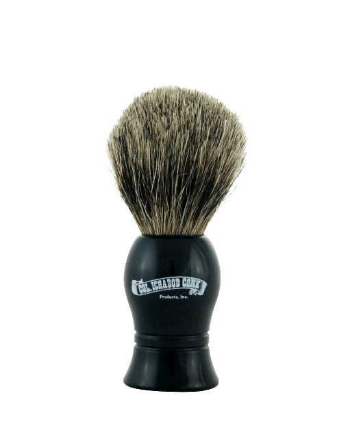 Col. Conk Badger Shaving Brush, H:102, K:19, Black Resin Handle - Eco-friendly - Sama Homes