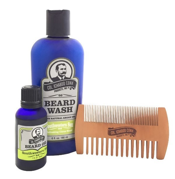SOUTHWESTERN SUN BEARD KIT - with 2 sided comb #4052 - Eco-friendly - Sama Homes