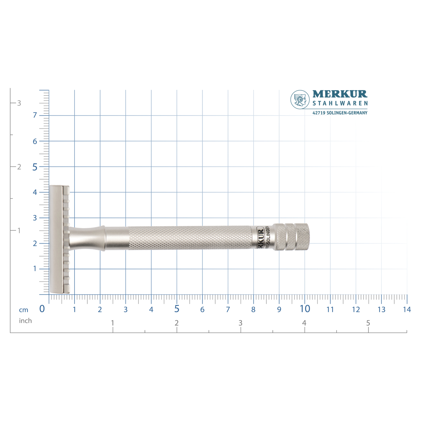 MERKUR 25 INOX Safety Razor: The Classic Model with a Stainless Steel open Comb