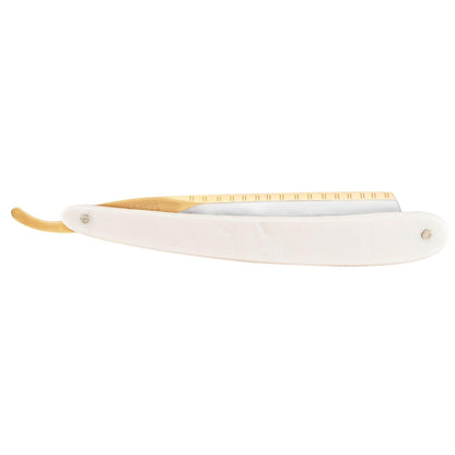 Dovo Straight Razor, "Bismarck" 6/8", Carbon Steel, Full Hollow Grind, Acrylic Pearl Handle by Dovo - Straight Razor (View 5)