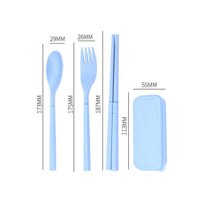 Cutlery Knife Fork Spoon Chopsticks Set Storage Box Five Piece Set