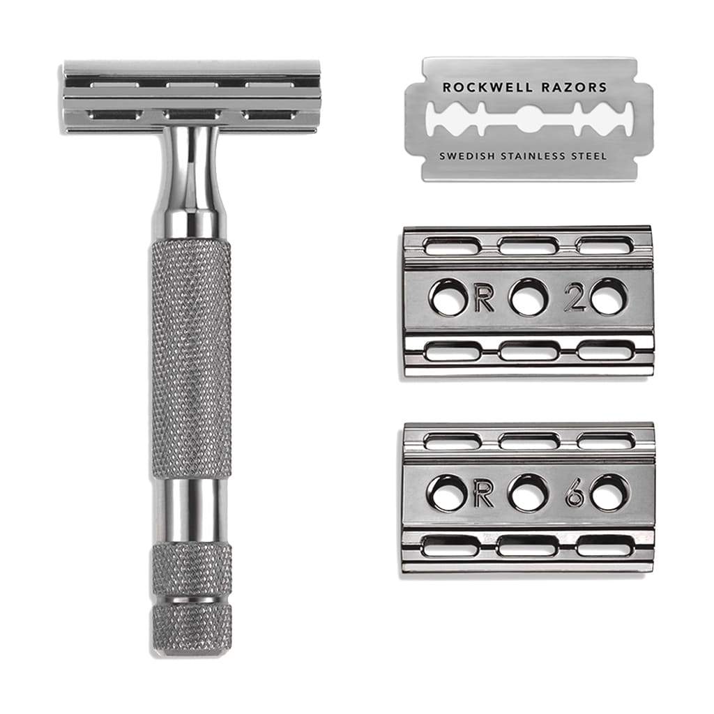 Rockwell 6C Adjustable Safety Razor - Gunmetal Chrome (Beginner Friendly)