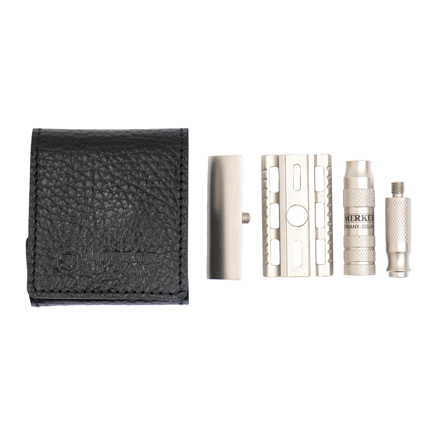 MERKUR Safety Razor 933 INOX Travel Razor & Case