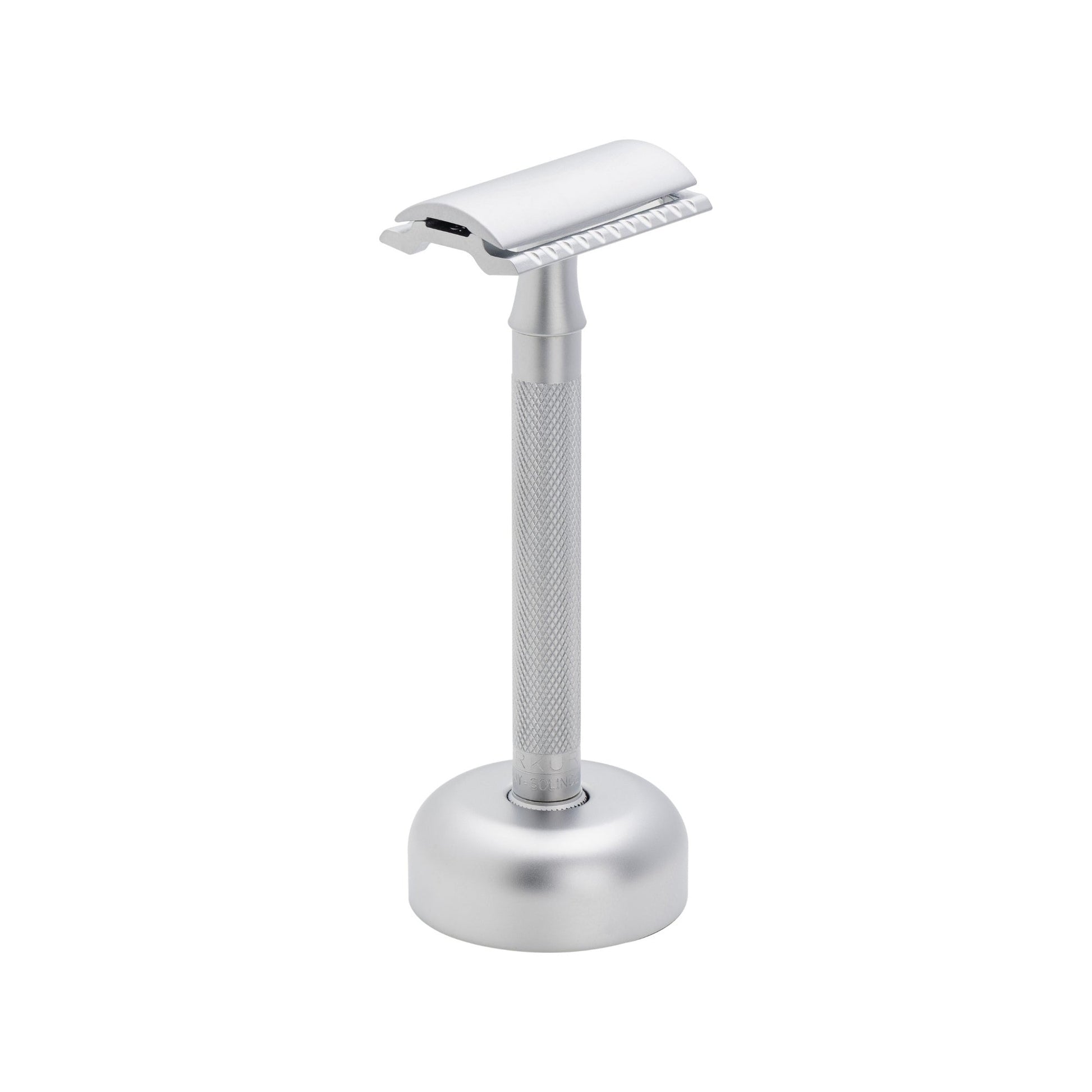 Merkur Razor Set 2-pieces (Razor 22 002 and Stand 4005 002), Matt Chrome, MK-2281002 by Merkur - Double Edge Safety Razors (View 5)