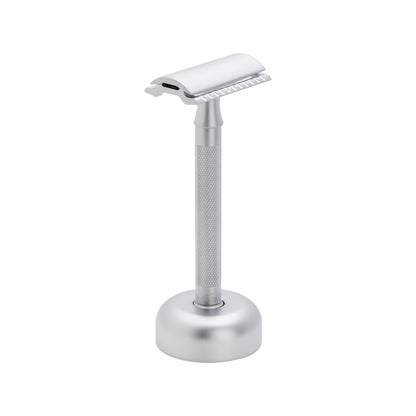 Merkur Razor Set 2-pieces (Razor 22 002 and Stand 4005 002), Matt Chrome, MK-2281002 by Merkur - Double Edge Safety Razors (View 5)