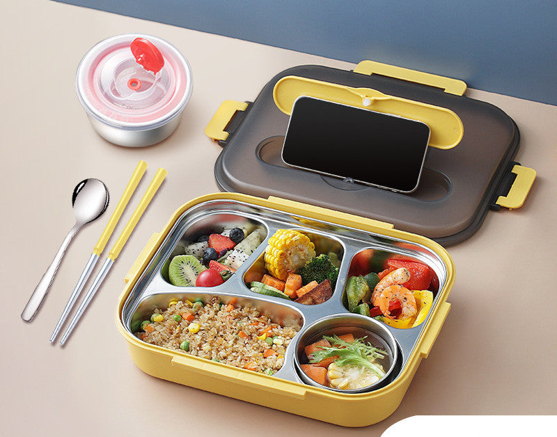 304 Stainless Steel Lunch Box, Fresh-keeping Box With Soup Cup, Insulated Lunch Box – Image 5 - Image 5