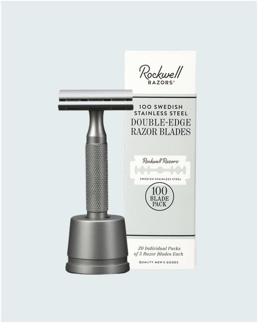 The Rockwell 6S 2-Year Shave Kit | Stainless Steel Razor & Blade Supply