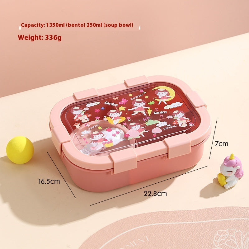 Cartoon Compartment Heating Lunch Box – Image 5 - Eco-friendly - Sama Homes