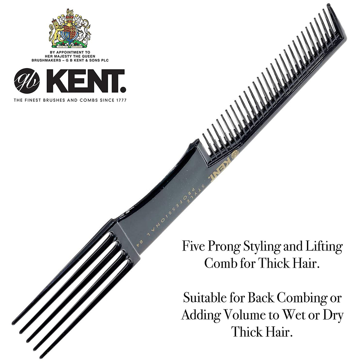 Kent 190MM 5 PRONG FORK COMB by Kent - Hair Combs (View 3)