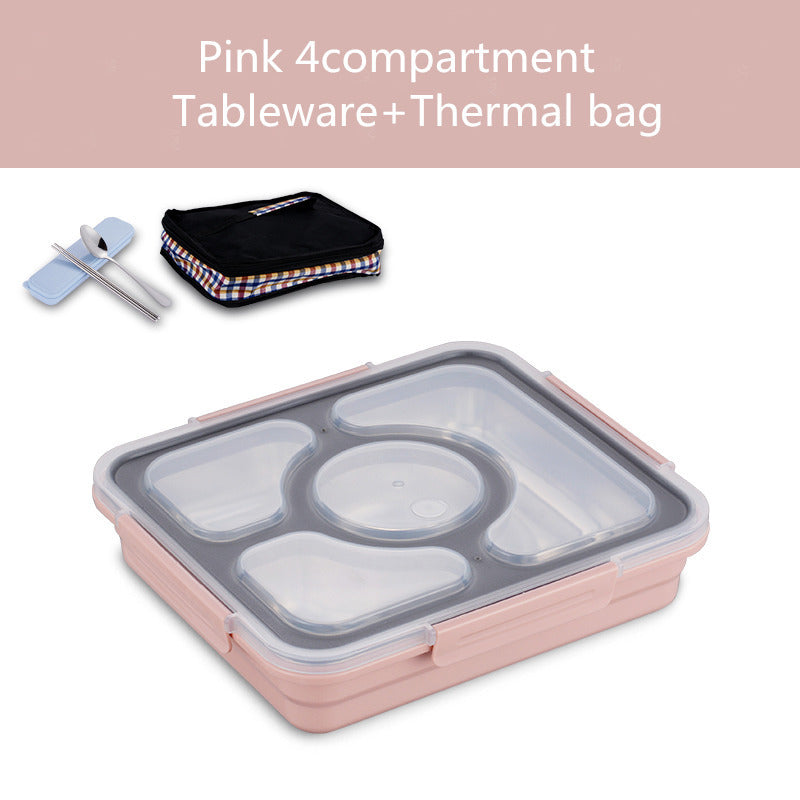 304 Stainless Steel Insulated lunch Box Student Lunch Box With Lid – Image 21 - Image 21