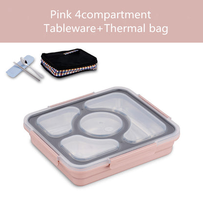 304 Stainless Steel Insulated lunch Box Student Lunch Box With Lid