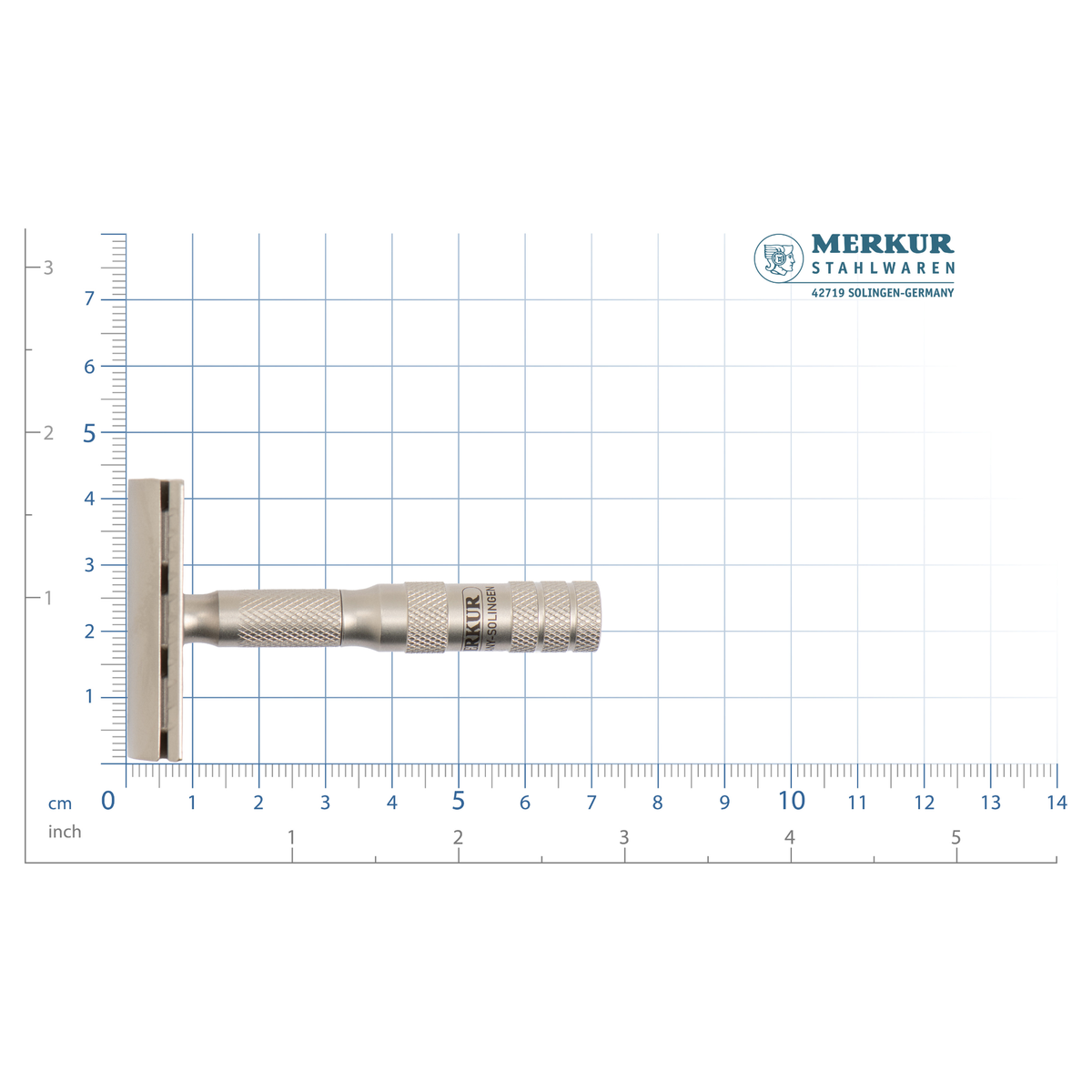 MERKUR Safety Razor 933 INOX Travel Razor & Case