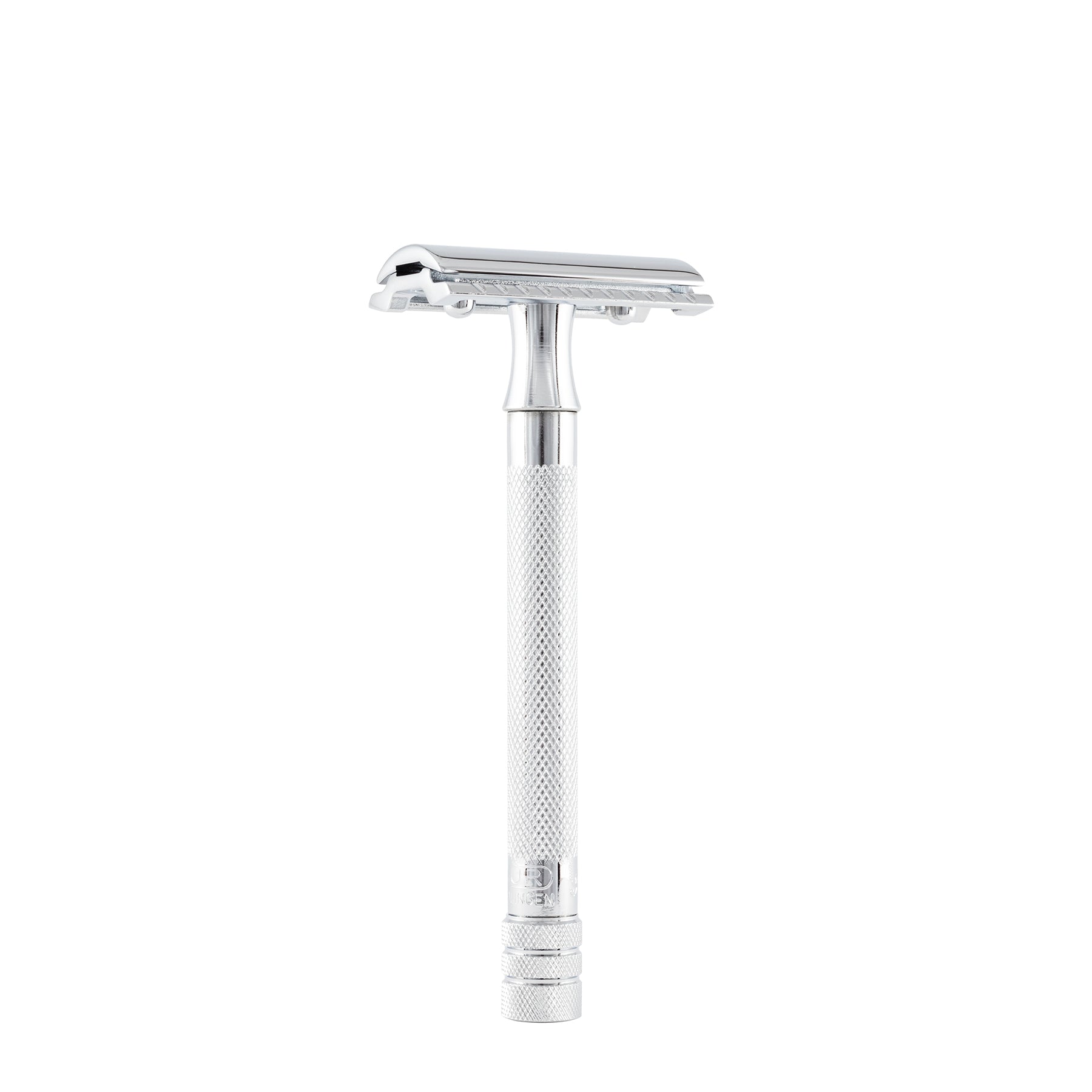 Merkur 23C 3-Piece DE Safety Razor, Closed Comb, Knurled Extra Long Handle, Chrome - Image 5